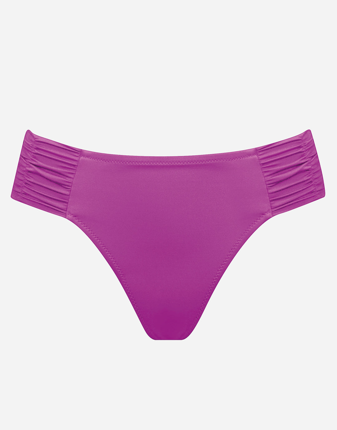 Viva Energy Ruched Side Bikini Pant - Pink Flash - Simply Beach UK