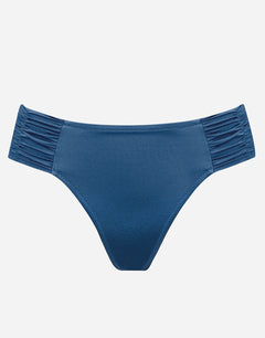 Viva Energy Ruched Side Bikini Pant - Denim Dose - Simply Beach UK