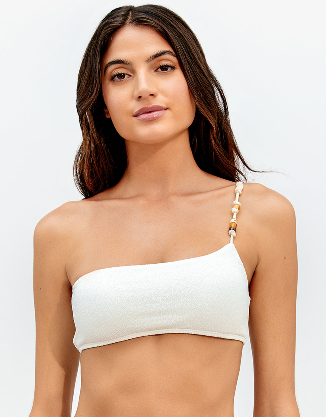 Firenze Ana Flora Bikini Top - Off White - Simply Beach UK