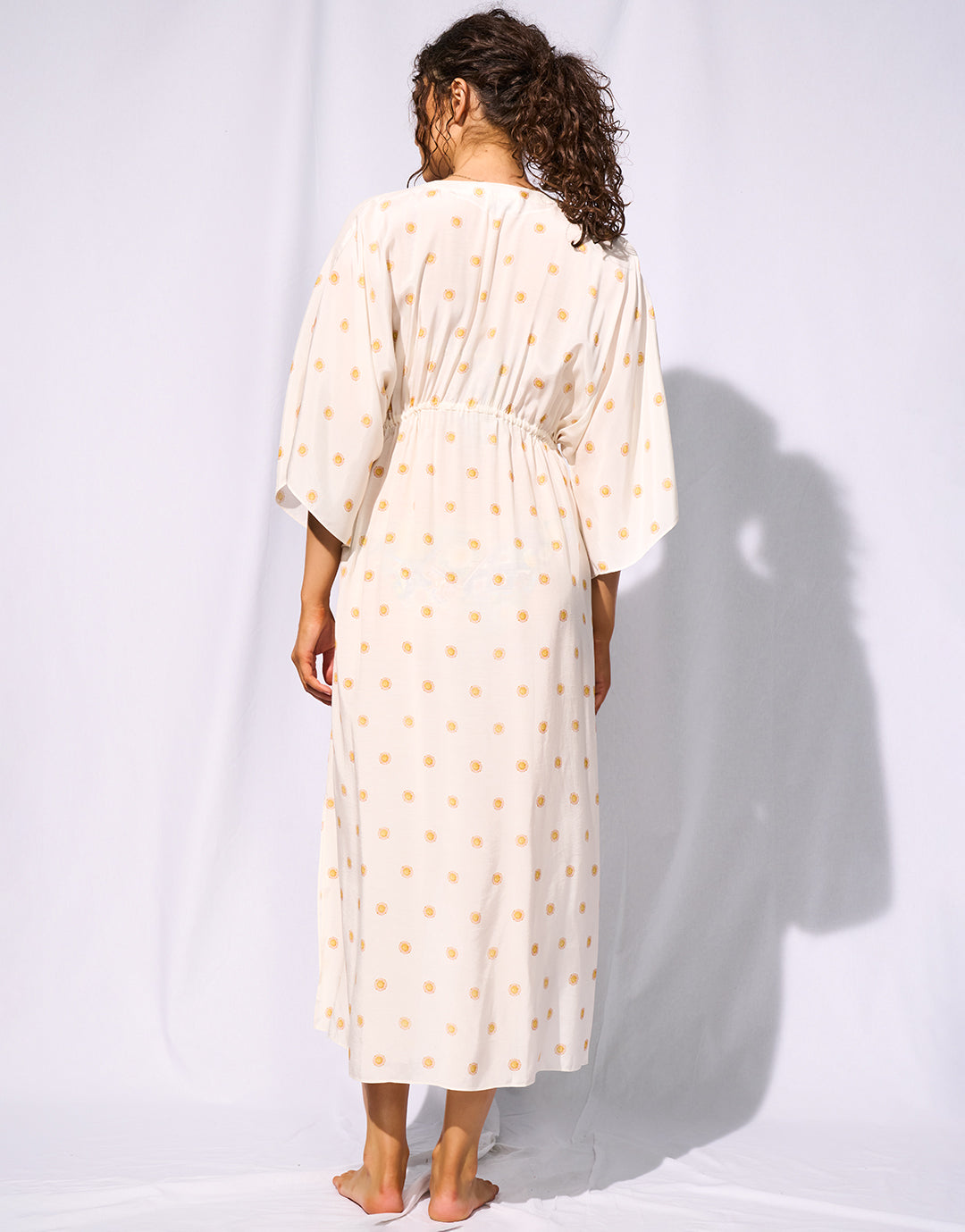 Treasured Trove Buttoned Dress - Sunny Cloud - Simply Beach UK