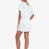 Crinkle Tunic Beach Dress - White - Simply Beach UK