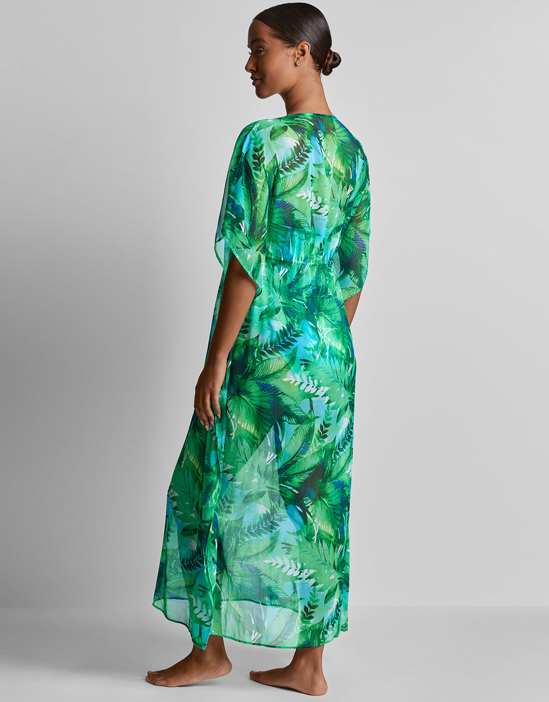 Cartago Palms Midi Kaftan - Multi - Simply Beach UK