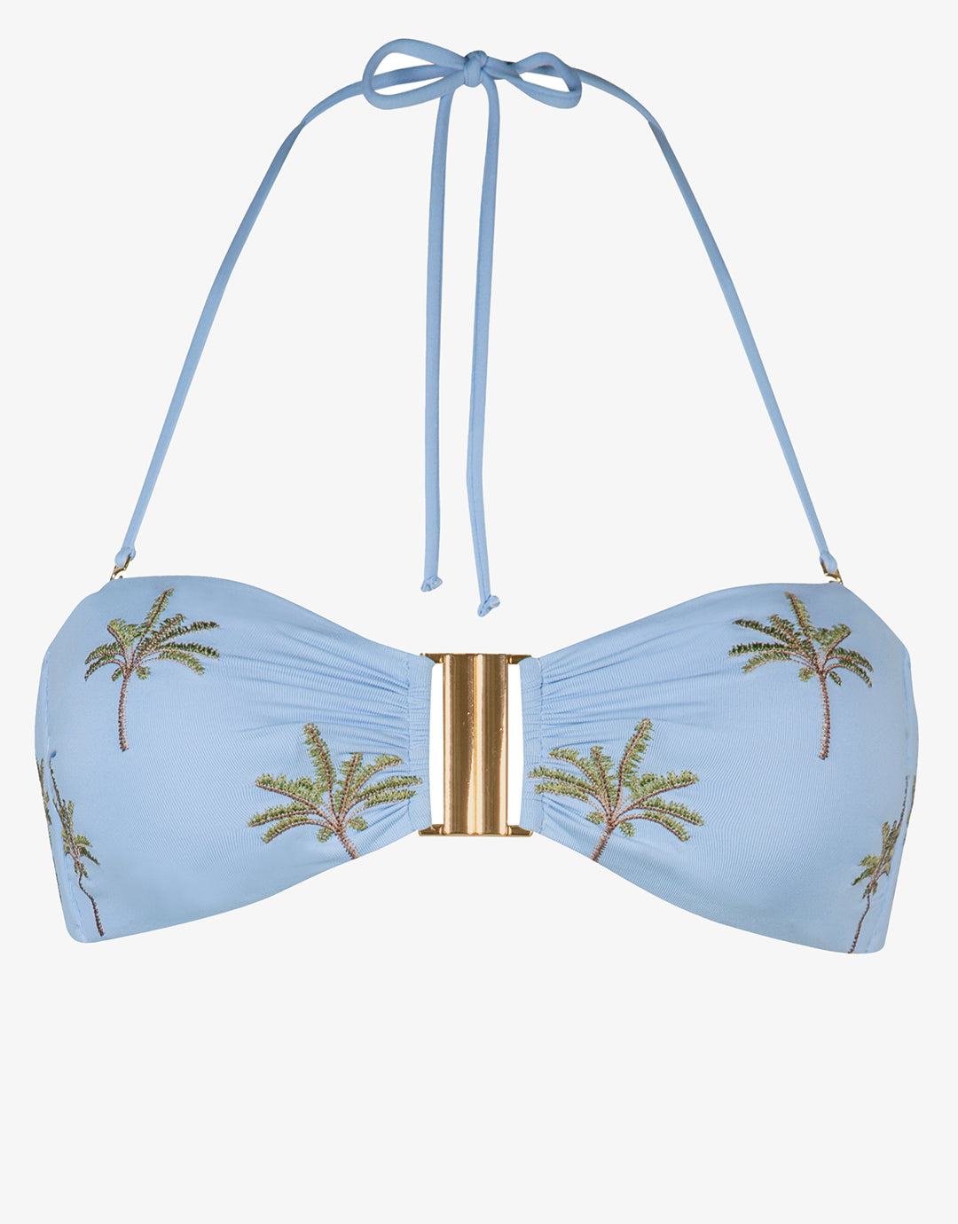 Island Souvenir Bandeau Bikini Top - Sky - Simply Beach UK