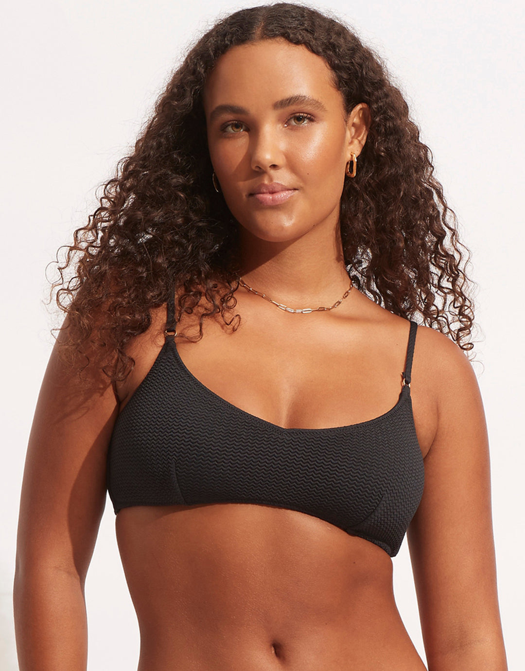Sea Dive Bralette Bikini Top - Black - Simply Beach UK