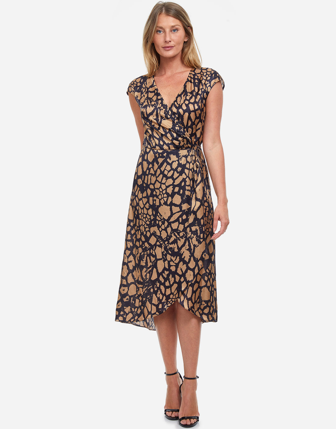 Jungle Queen Wrap Dress - Brown/Black - Simply Beach UK