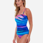 Midnight Light Bandeau Swimsuit -Multi - Simply Beach UK