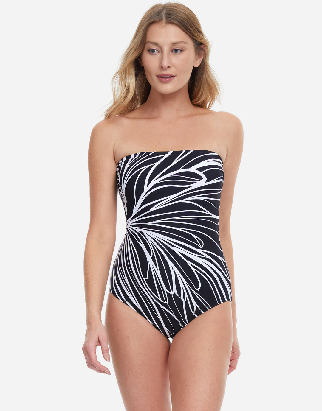 Buona Sera Bandeau Swimsuit - Black - Simply Beach UK