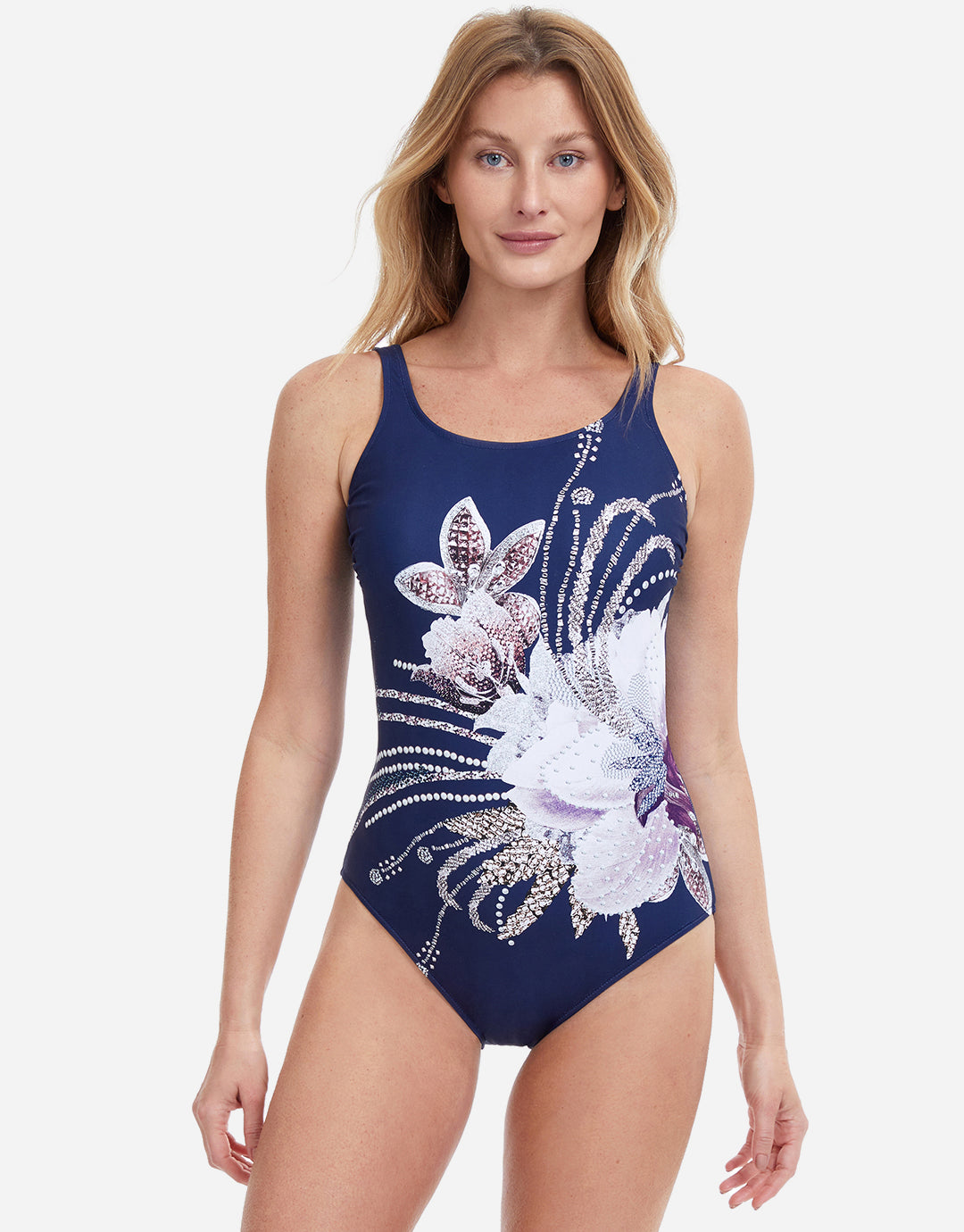 Dolce Vita Mastectomy Swimsuit - Navy - Simply Beach UK