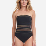Onyx Bandeau Swimsuit - Black - Simply Beach UK