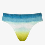 Ombre Flow High Leg Bikini Pant - Aqua Shades - Simply Beach UK
