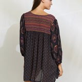 Eclectic Flames Tunic - Black - Simply Beach UK