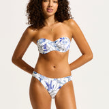 Ahoy Bustier Bra Bikini Top - White - Simply Beach UK