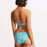 Sea Skin Bustier Bandeau Bikini Top - Vivid Green - Simply Beach UK