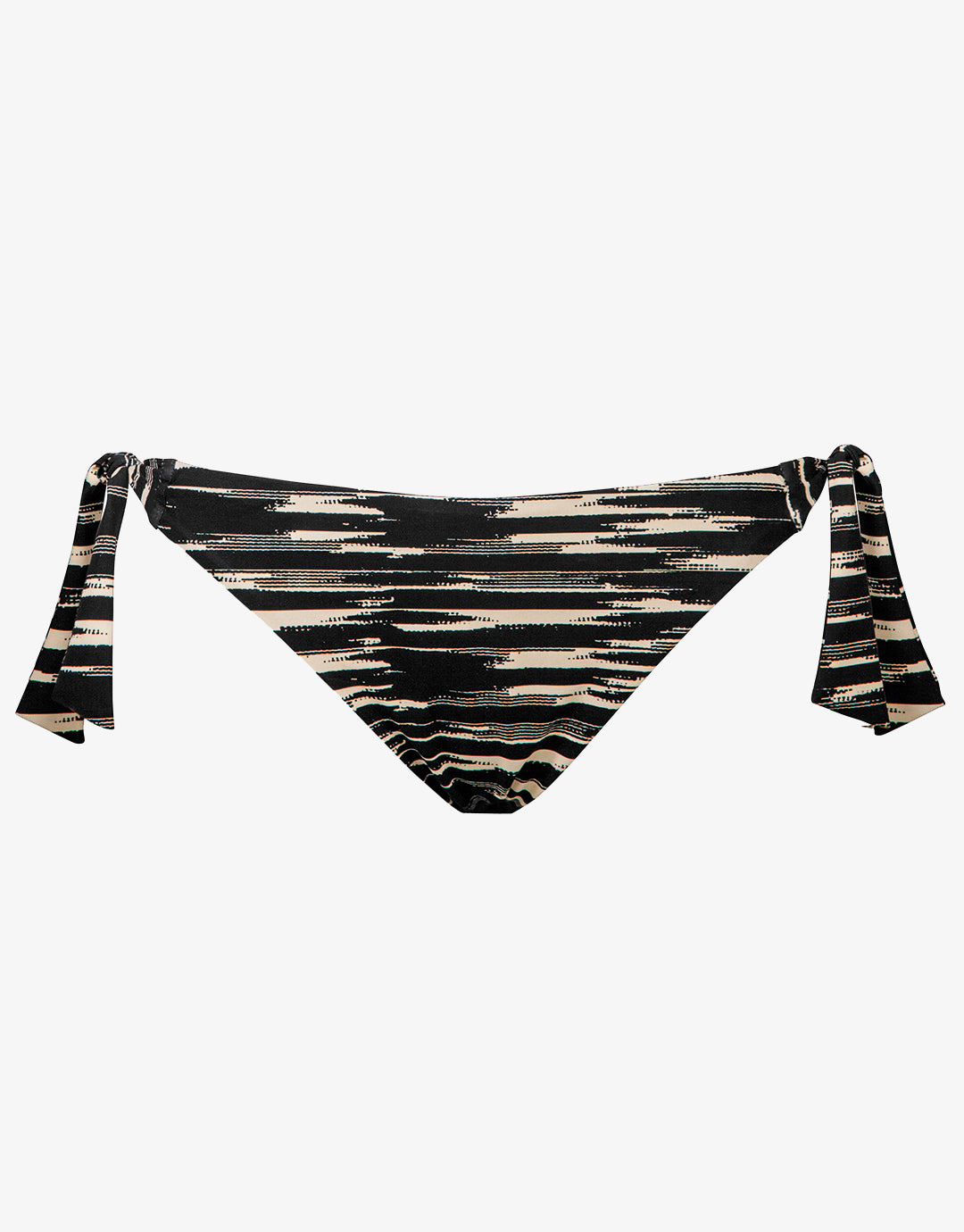 Expedition Tie Side Bikini Pant - Black and Cream - Simply Beach UK