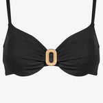 Sailor Luxe Underwired Bikini Top - Black - Simply Beach UK