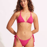 Sea Dive Tie Side Rio Bikini Pant - Fuchsia Rose - Simply Beach UK