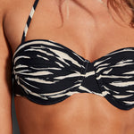 Skin Deep Bustier Bikini Top - Black - Simply Beach UK