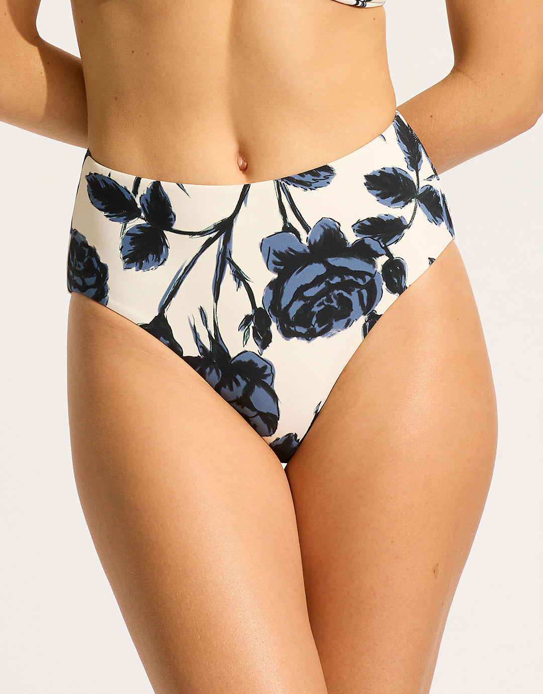 Rococo High Waist Bikini Pant - Black - Simply Beach UK