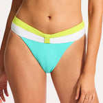 Slice of Splice Banded Bikini Pant - Lime Burst - Simply Beach UK