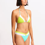 Slice of Splice Banded Bikini Pant - Lime Burst - Simply Beach UK