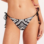 Zanzibar Tie Side Rio Bikini Pant - Black - Simply Beach UK