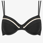 Metrics Underwired Bikini Top - Black White and Gold - Simply Beach UK