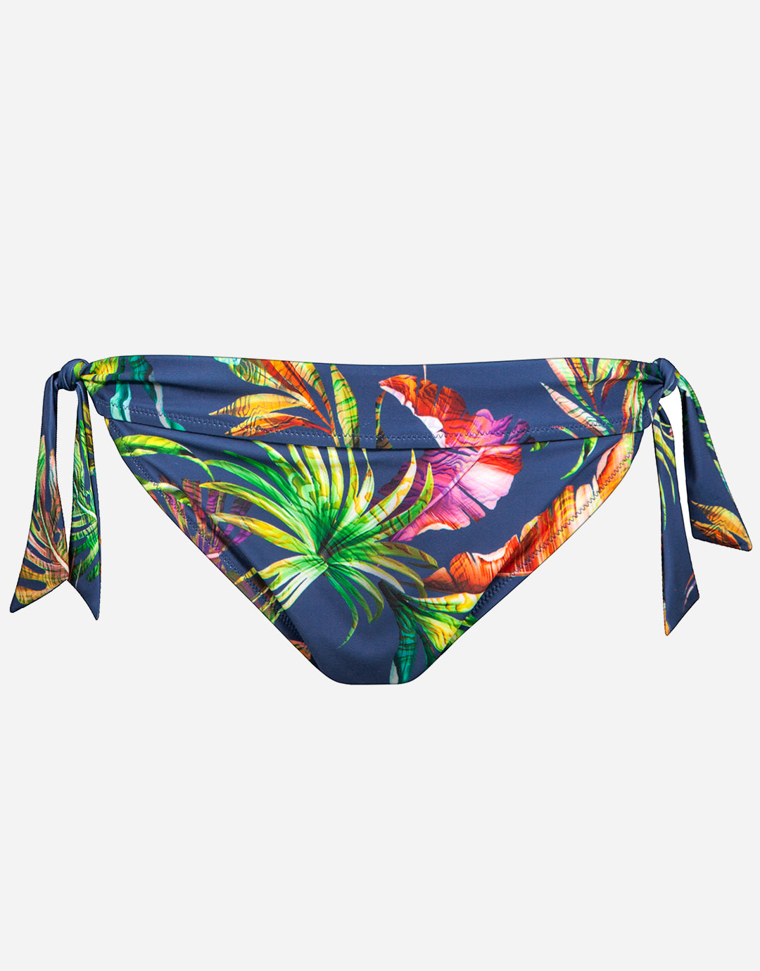 Plunge Tie Side Bikini Pant - Indigo Rainbow - Simply Beach UK