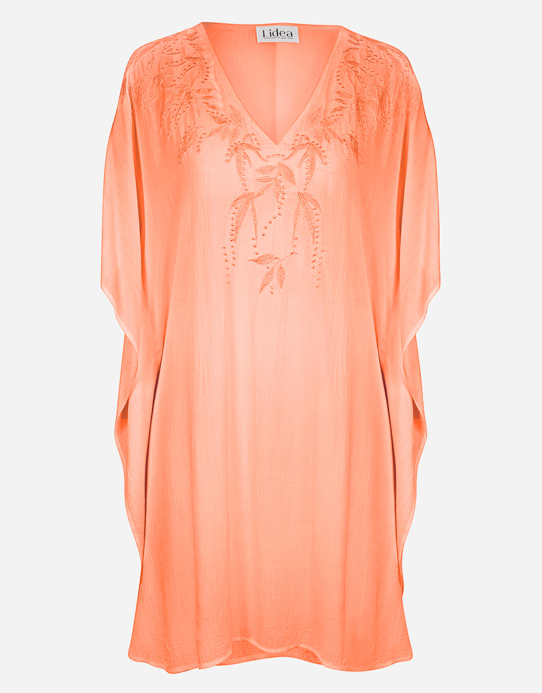 Embroidered Kaftan - Coral - Simply Beach UK