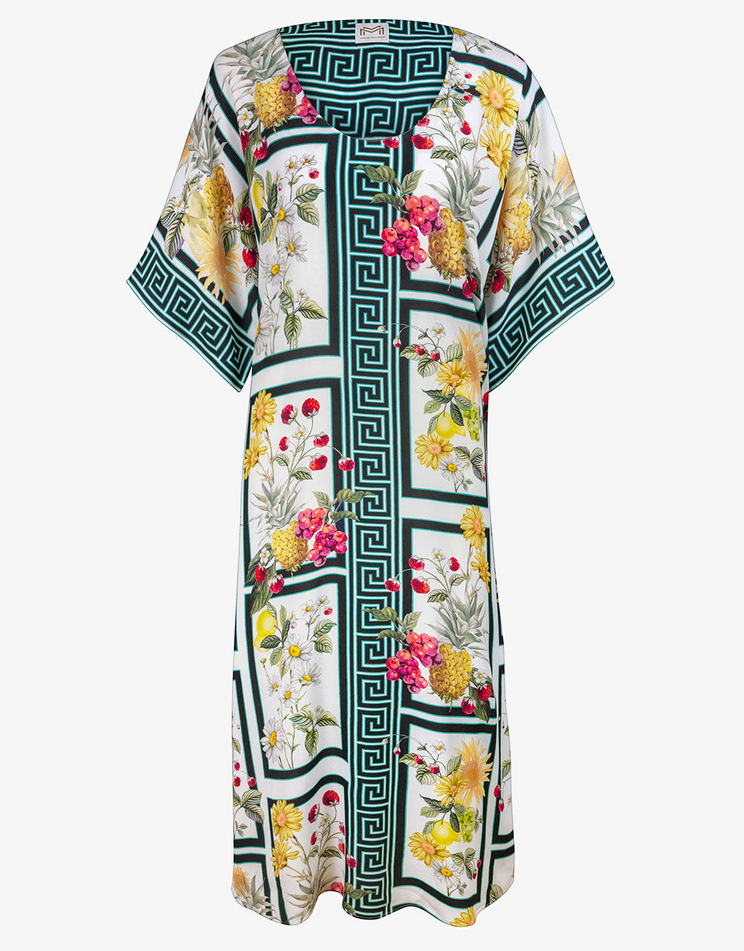 Scenery Maxi Kaftan - Monochrome Garden - Simply Beach UK