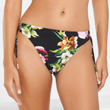 Siciliana Bikini Pant - Black-Brights - Simply Beach UK