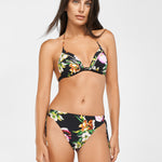 Siciliana Bikini Pant - Black-Brights - Simply Beach UK
