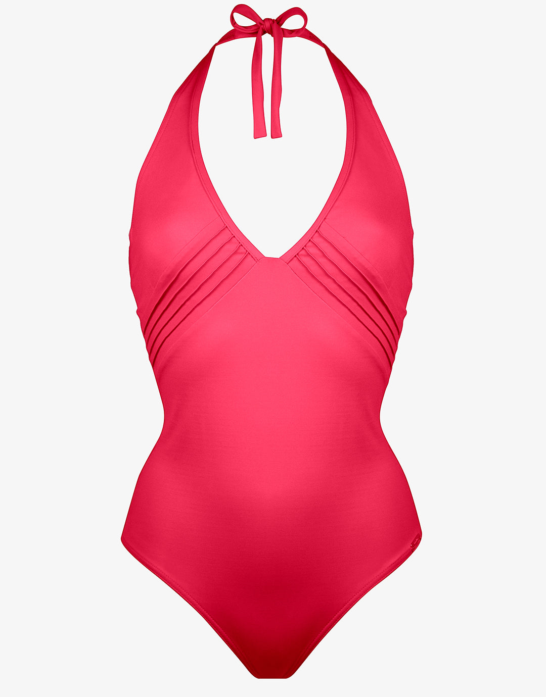 Softline Plunge Halter Swimsuit - Watermelon - Simply Beach UK