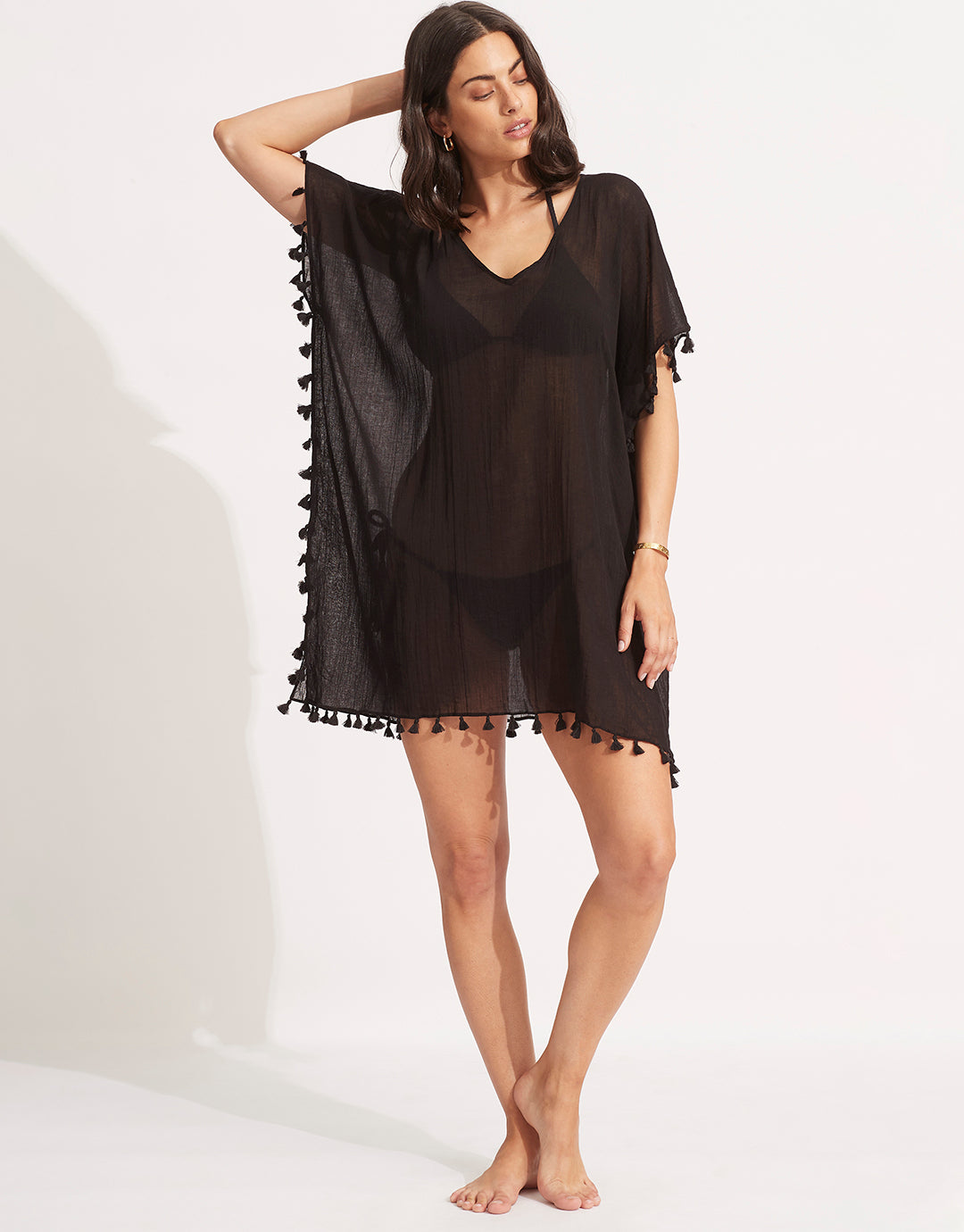 Amnesia Kaftan - Black - Simply Beach UK