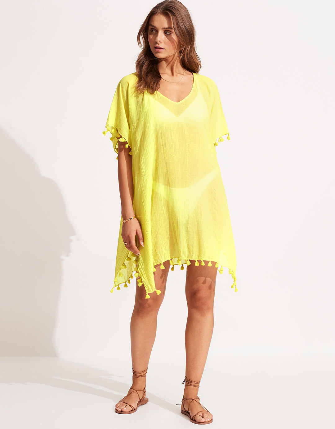 Amnesia Kaftan - Celery - Simply Beach UK