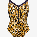 Animal Accents Moulded Swimsuit - Black Tabac - Simply Beach UK