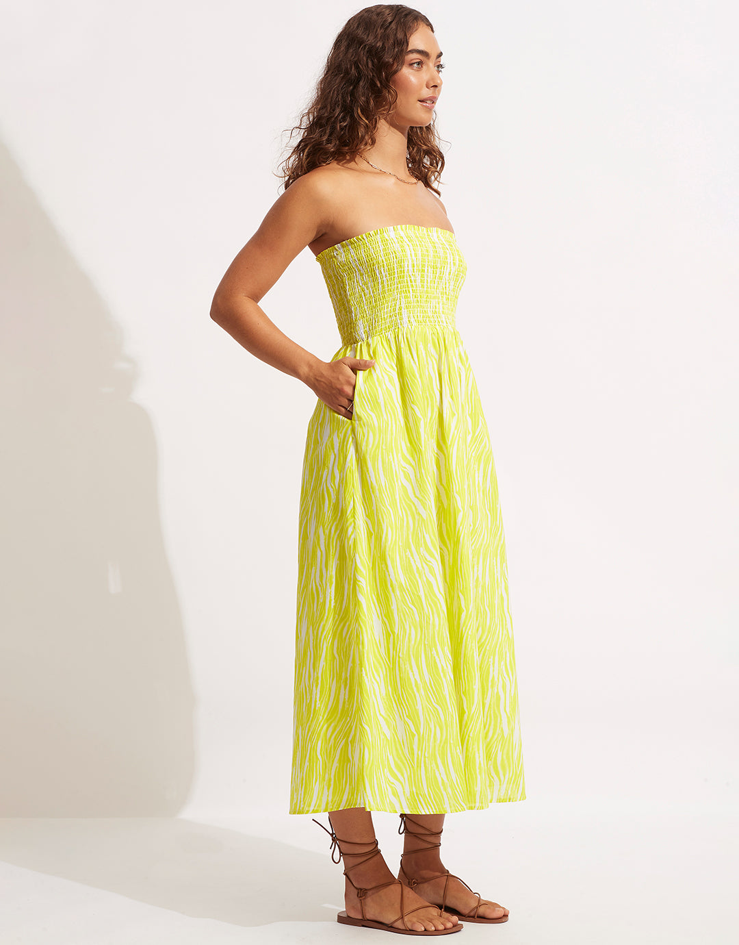 Zahara Dress Skirt - Celery - Simply Beach UK