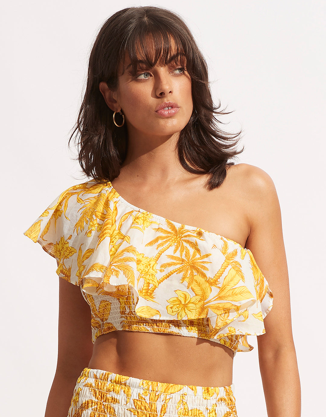 Castaway Shirring Top - Tuscan Sunset - Simply Beach UK