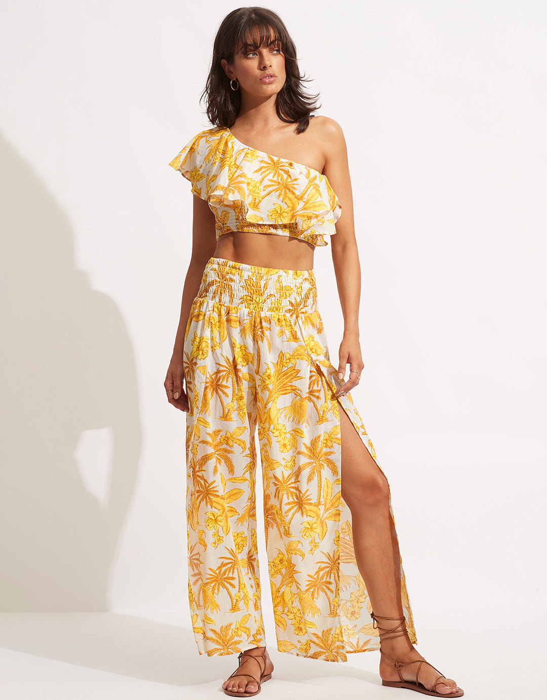 Castaway Shirring Top - Tuscan Sunset - Simply Beach UK