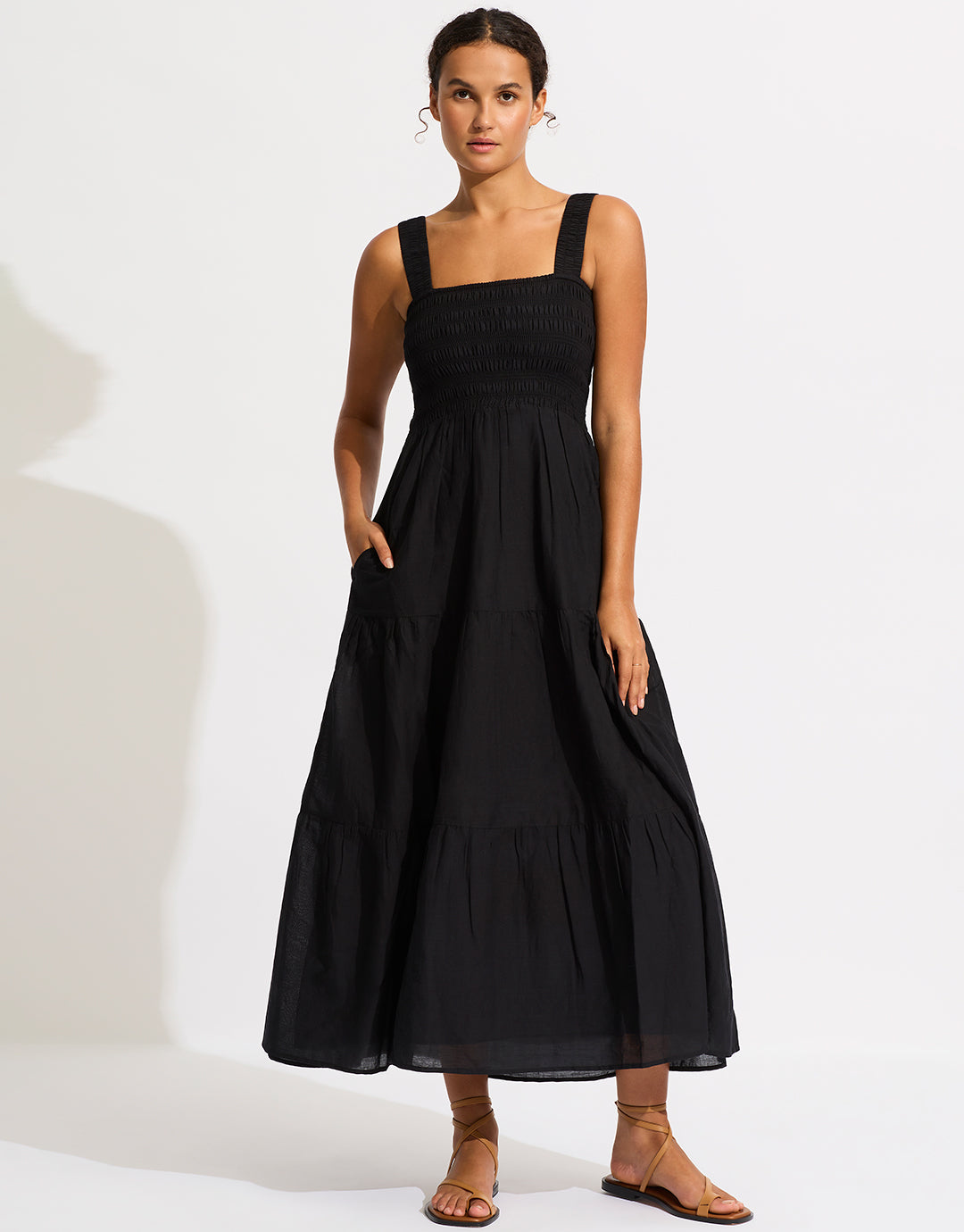 Faithful Midi Dress - Black - Simply Beach UK
