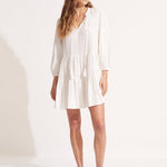 Market Tier Dress - White - Simply Beach UK