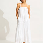 Broderie Maxi Dress - White - Simply Beach UK