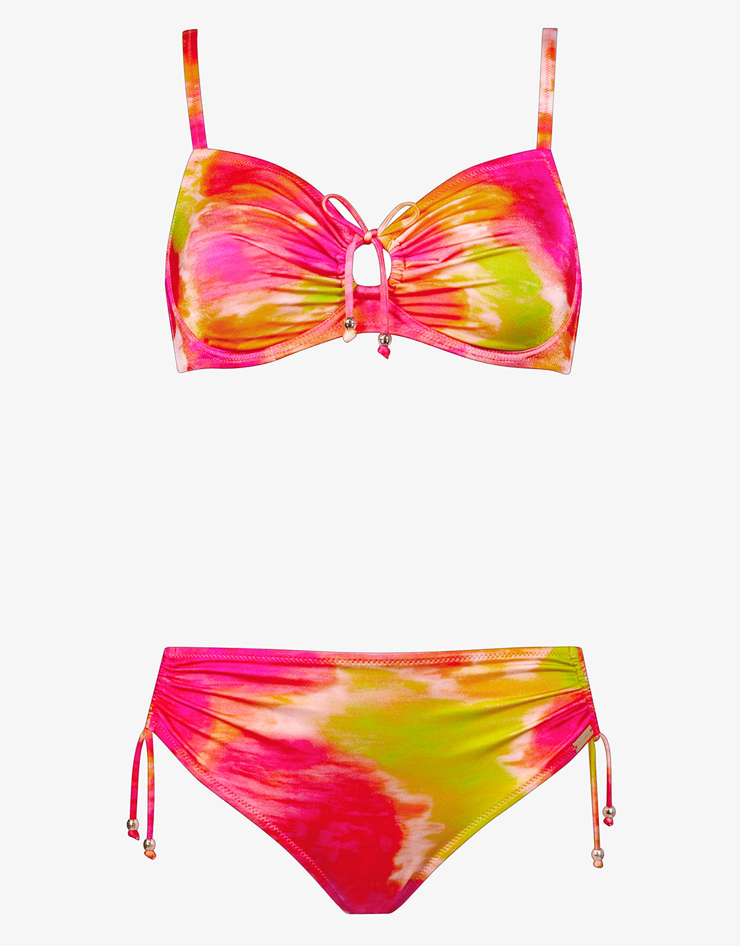 Pink Aqua Underwired Bikini Set - Pink Mix - Simply Beach UK