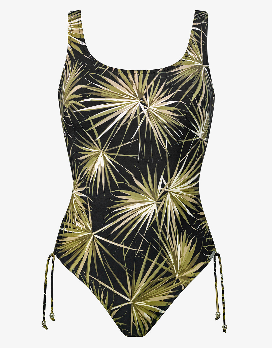 Yucca Flash Inclusive Fit Swimsuit - Black Khaki - Simply Beach UK