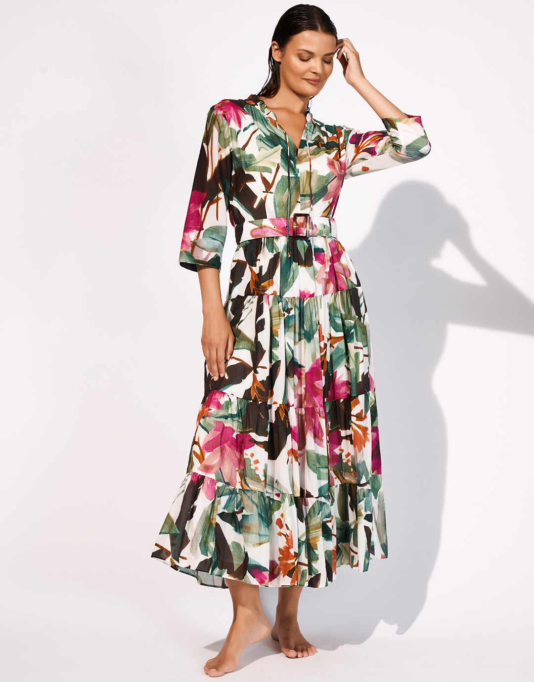 maxi shirt dress uk Shop Plus Size Paisley Natural Maxi Shirt Dress, Multi