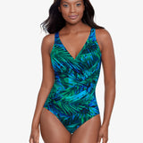 Palm Reeder Oceanus Swimsuit - Blue and Green - Simply Beach UK