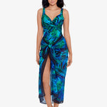 Palm Reeder Sarong - Blue and Green - Simply Beach UK