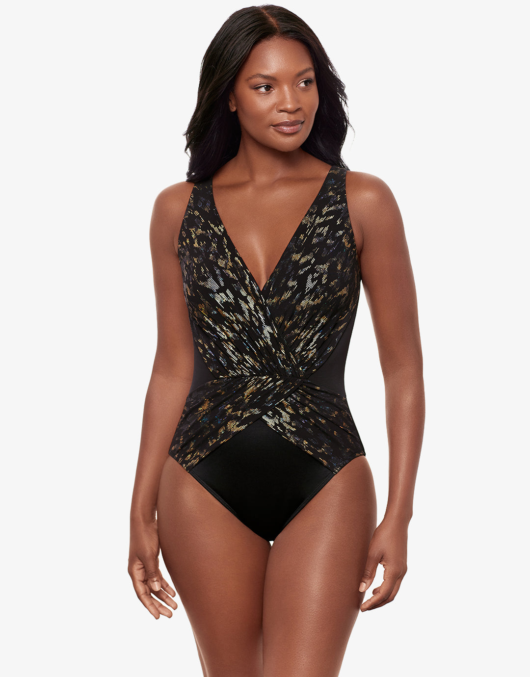 Sparkle Plenty Ibiza Swimsuit - Black Multi - Simply Beach UK