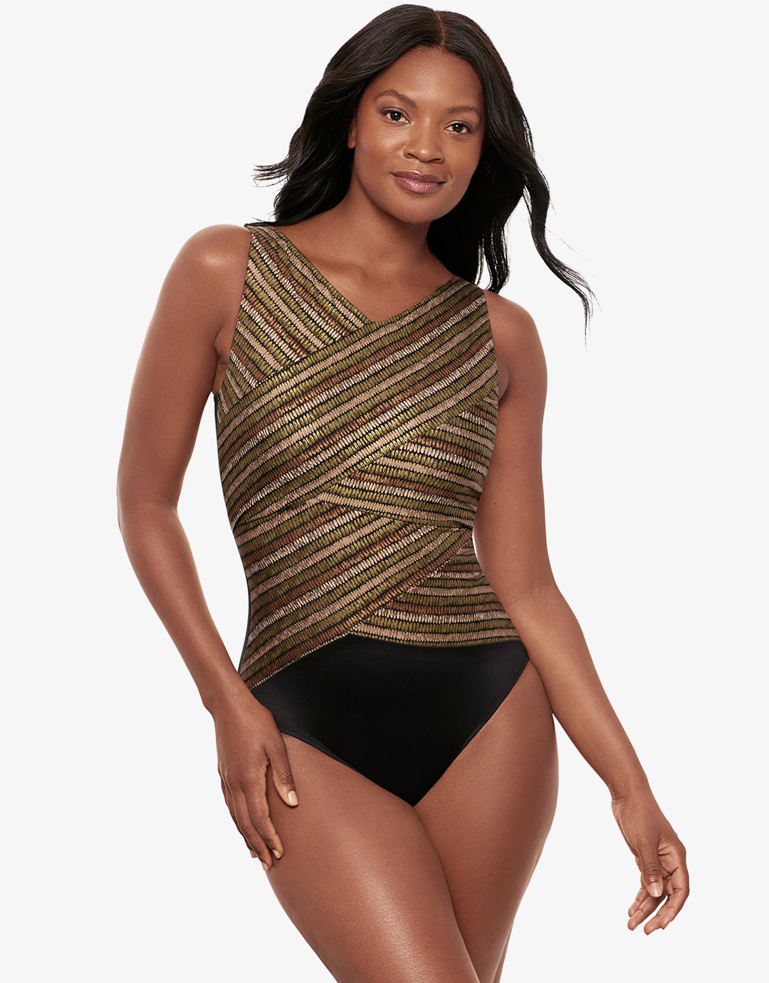 Sparkle Sands Brio Swimsuit - Black Multi - Simply Beach UK