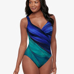 Maldiva It’s A Wrap Swimsuit - Blue Multi - Simply Beach UK