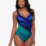 Maldiva It’s A Wrap Swimsuit - Blue Multi - Simply Beach UK